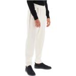 Pantalons taille élastique de créateur Ermenegildo Zegna blancs Taille XL look casual 