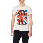 ERROR:#N/A Elton John Union Jack T-Shirt, Blanc ca