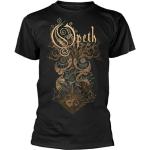 ERSAN Opeth 'Tree' T-shirt 100 % coton pour homme et femme Noir Jaune Noir Rouge, Noir , S