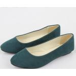 Chaussures d'automne vert foncé en daim en daim Pointure 37 look fashion pour femme 