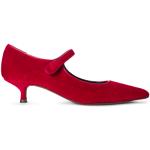 Chaussures de créateur Ralph Lauren Polo Ralph Lauren rouges en cuir d'agneau en cuir Pointure 35,5 pour femme 