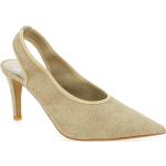 Chaussures trotteurs Perlato dorées Pointure 36,5 avec un talon entre 7 et 9cm look casual pour femme 