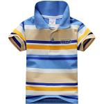 ESHOO Enfants Garçons rayé Lapel Polo Tops T-Shirt