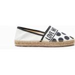 Chaussures casual de créateur Moschino Love Moschino blanches en tissu Pointure 37 look casual pour femme 