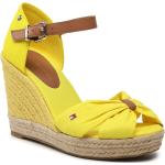 Chaussures casual Tommy Hilfiger jaunes à bouts ouverts Pointure 41 look casual pour femme 
