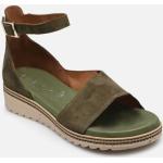 Sandales nu-pieds Dorking vertes en nubuck Pointure 36 pour femme en promo 