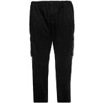 Espionage Hommes Grande Taille Toile Coton Noir Cargo Pantalon (052) - Noir, 3XL X L31
