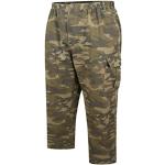 Espionage Pantalon camouflage pour homme - Style militaire - Pantalon de travail décontracté - Cordon de serrage - Taille élastique - Poches cargo - 73 cm - 83 cm - Jambe 2-8XL TR054, camouflage, 3XL