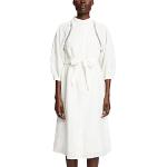 Robes en maille Esprit blancs cassés en lin midi à manches trois-quart Taille XS look fashion pour femme 