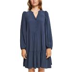 Robes d'été Esprit bleu marine en viscose à volants Taille L style bohème pour femme 