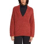 Pulls col V d'hiver Esprit marron en laine à col en V Taille XL look fashion pour femme en promo 