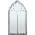 Grand miroir fenêtre en métal Eglise Esschert Design - gris 8714982090912