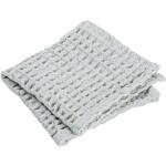 Serviettes de bain Blomus gris clair en coton lavable en machine 30x30 