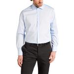 Chemises Eterna bleus clairs à carreaux en coton à carreaux look business pour homme 