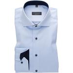 Chemises Eterna bleus clairs col italien Taille XL look fashion pour homme 