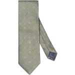 Cravates en soie ETON vertes à fleurs Tailles uniques look casual pour homme 