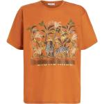 T-shirts à imprimés Etro orange à manches courtes à col rond pour homme en promo 