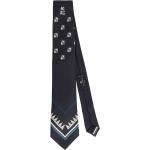 Cravates en soie Etro noires à motif papillons Tailles uniques pour homme en promo 