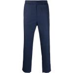 Pantalons droits Etro bleu marine à rayures en viscose Taille 3 XL W46 pour homme en promo 