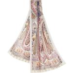 Foulards en soie Etro multicolores à motif paisley à franges Tailles uniques pour femme 