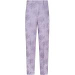 Pantalons fleuris Etro violet clair à fleurs en viscose Taille XS W44 pour femme 