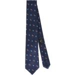 Cravates en soie Etro bleu marine à motif papillons Tailles uniques pour homme en promo 