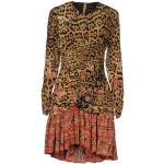 Robes Etro à effet léopard en soie à manches longues courtes à manches longues Taille XS pour femme 