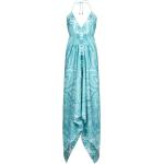 Robes drapées Etro bleu cyan à motif paisley à col en V Taille XL pour femme en promo 