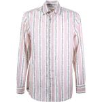 Chemises Etro roses à rayures en coton col italien Taille L look casual pour homme 