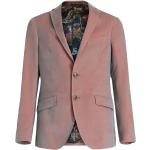 Blazers Etro rose bonbon à motif paisley en coton mélangé à manches longues Taille XXL classiques pour homme 