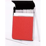 Étuis à cigarettes  rouges à rayures en cuir look fashion pour femme en promo 