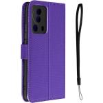 Coques Xiaomi Avizar violettes en cuir synthétique type portefeuille 