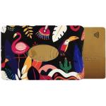 Porte-cartes bancaires roses made in France look fashion pour femme 