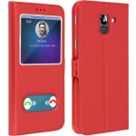 Housse Samsung Galaxy J6 Avizar rouges 