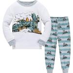 Pyjamas en coton à motif tracteurs look fashion pour fille en promo de la boutique en ligne Amazon.fr 