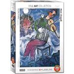 Eurographics "Marc Chagall Le violoniste Bleu (Puzzle 1000p, Multicolore)