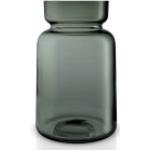 Eva solo - Vase en verre silhouette h 22 cm, gris fumé