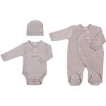 Pyjamas en velours taupe bio Taille 3 mois look fashion pour bébé de la boutique en ligne Amazon.fr 