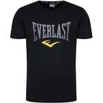 Everlast Russel, T-Shirt Homme, Black/Yellow, S