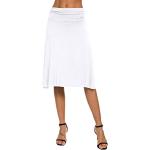 Jupes midi blanches midi Taille M look fashion pour femme 