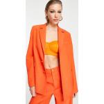 Blazers orange Taille XS look casual pour femme en promo 