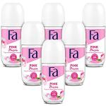 Fa - Déodorant Roll-On Pink Passion - 50 ml (Lot de 6) Total : 300 ml