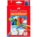 Crayons de couleur Faber Castell rouges en lot de 30 