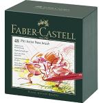 Feutres indélébiles Faber Castell multicolores en cuir synthétique en promo 