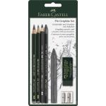 Crayons à papier Faber Castell gris en lot de 7 