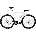 FabricBike Light - Vélo Fixie, Fixed Gear, Single Speed, Cadre et Fourche Aluminium, Roues 28", 3 Tailles, 4 Couleurs, 9,45 kg (Taille M) (M-54cm, Light Pearl White)