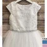 Robes de demoiselle d'honneur en tulle à strass à motif USA pour fille de la boutique en ligne Etsy.com 