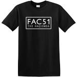 FAC51 The Hacienda Factory Records Manchester Joy Division T-shirt en coton épais - Noir - X-Large
