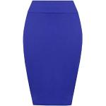 Jupes crayon bleu marine au genou Taille XS look fashion pour femme 