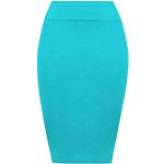 Jupes crayon turquoise au genou Tailles uniques look fashion pour femme 
